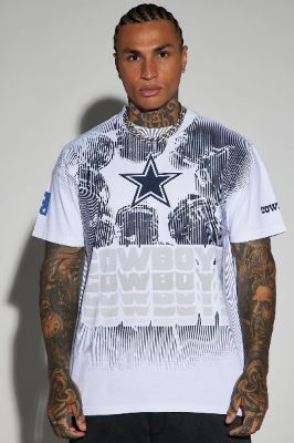 Cowboys Huddle Up Short Sleeve Tee - Blue/combo sold by Fashion Nova