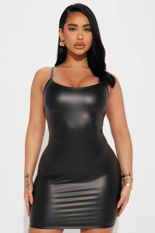 Janet Mini Dress - Black sold by Fashion Nova