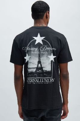 Chasing Dreams Short Sleeve Tee - Black sold by Fashion Nova