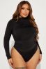 Not Available Ruched Bodysuit - Black sold by Fashion Nova