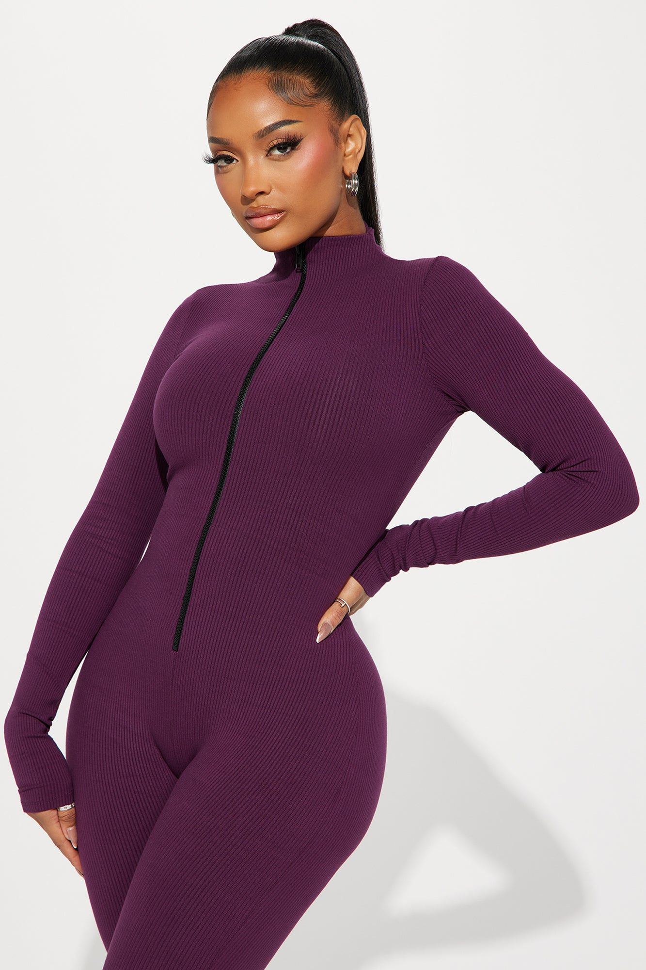 Sabrina Snatched Jumpsuit - Plum sold by Fashion Nova product image thumbnail 2
