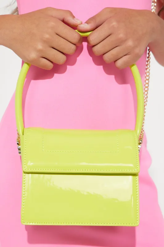 Mini Bag Of Sunshine Shoulder Bag - Lime sold by Fashion Nova