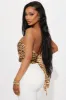 Spotted Handkerchief Top - Leopard sold by Fashion Nova