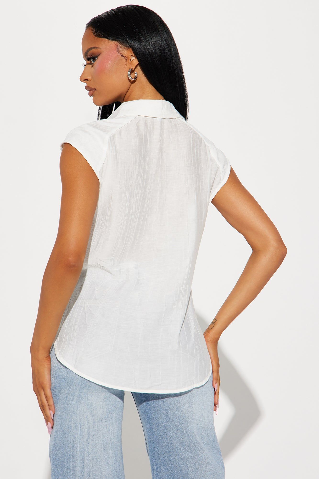 Tanya Shirt - White sold by Fashion Nova product image thumbnail 3