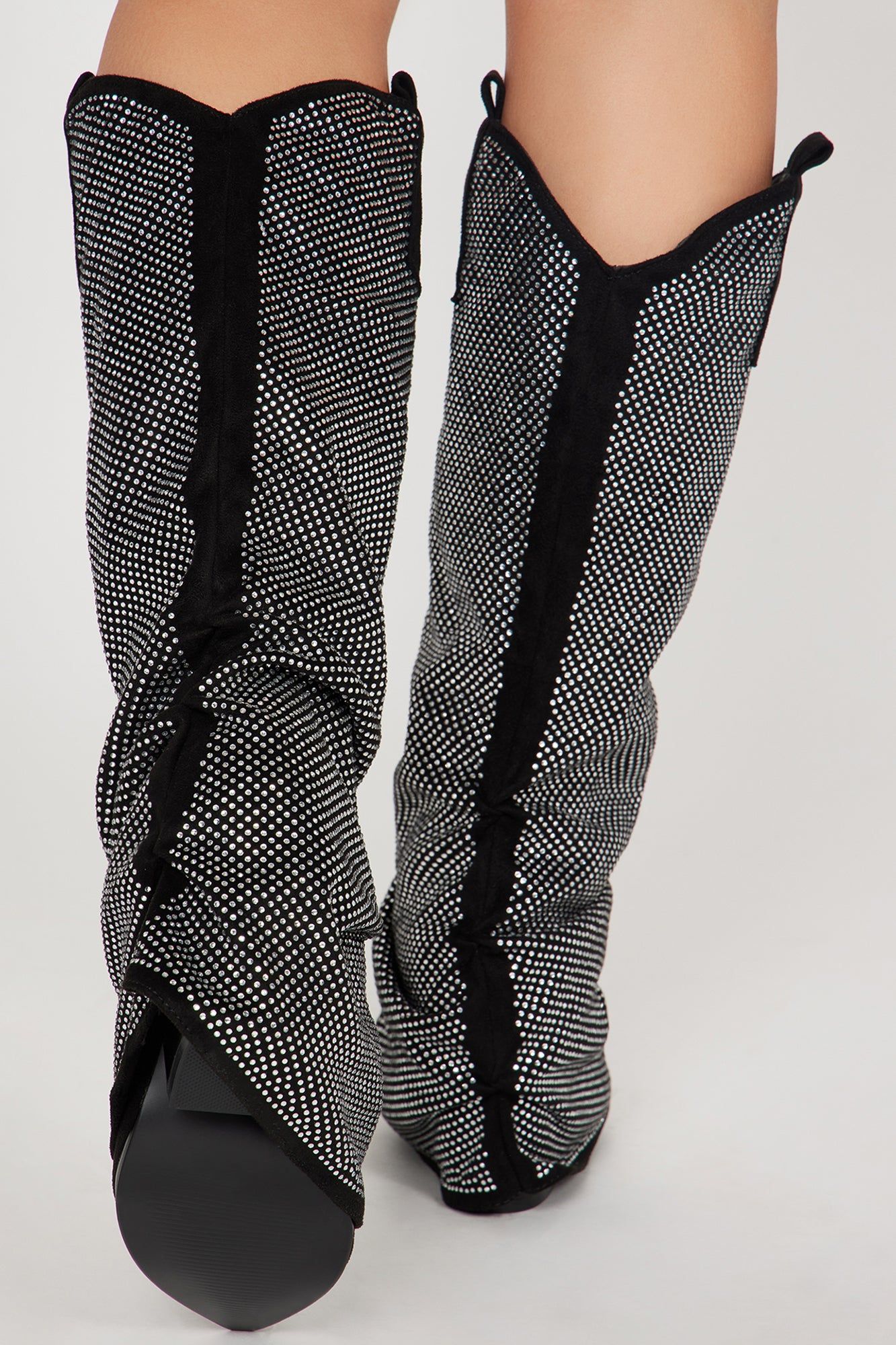 Barbie Cowgirl Knee High Boots - Black sold by Fashion Nova product image thumbnail 4