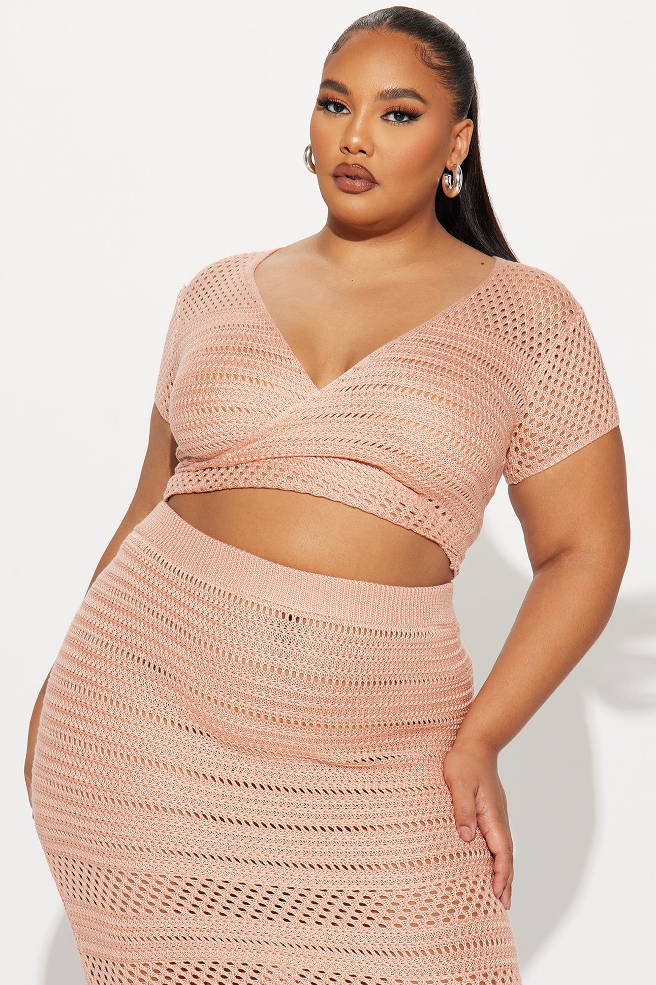 Candi Crochet Skirt Set - Pink sold by Fashion Nova product image thumbnail 5
