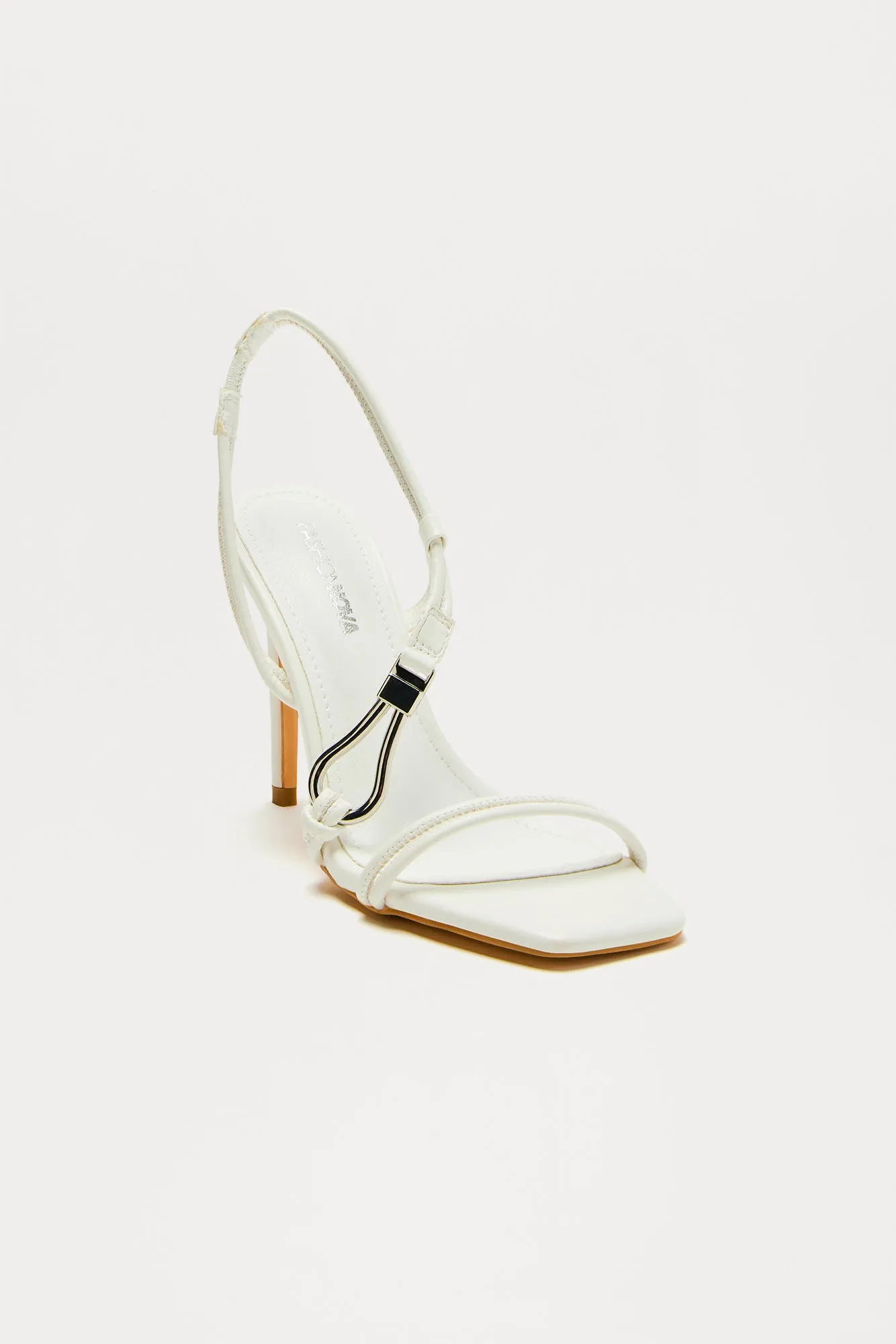 New Distraction Slingback Heels - White sold by Fashion Nova product image thumbnail 3