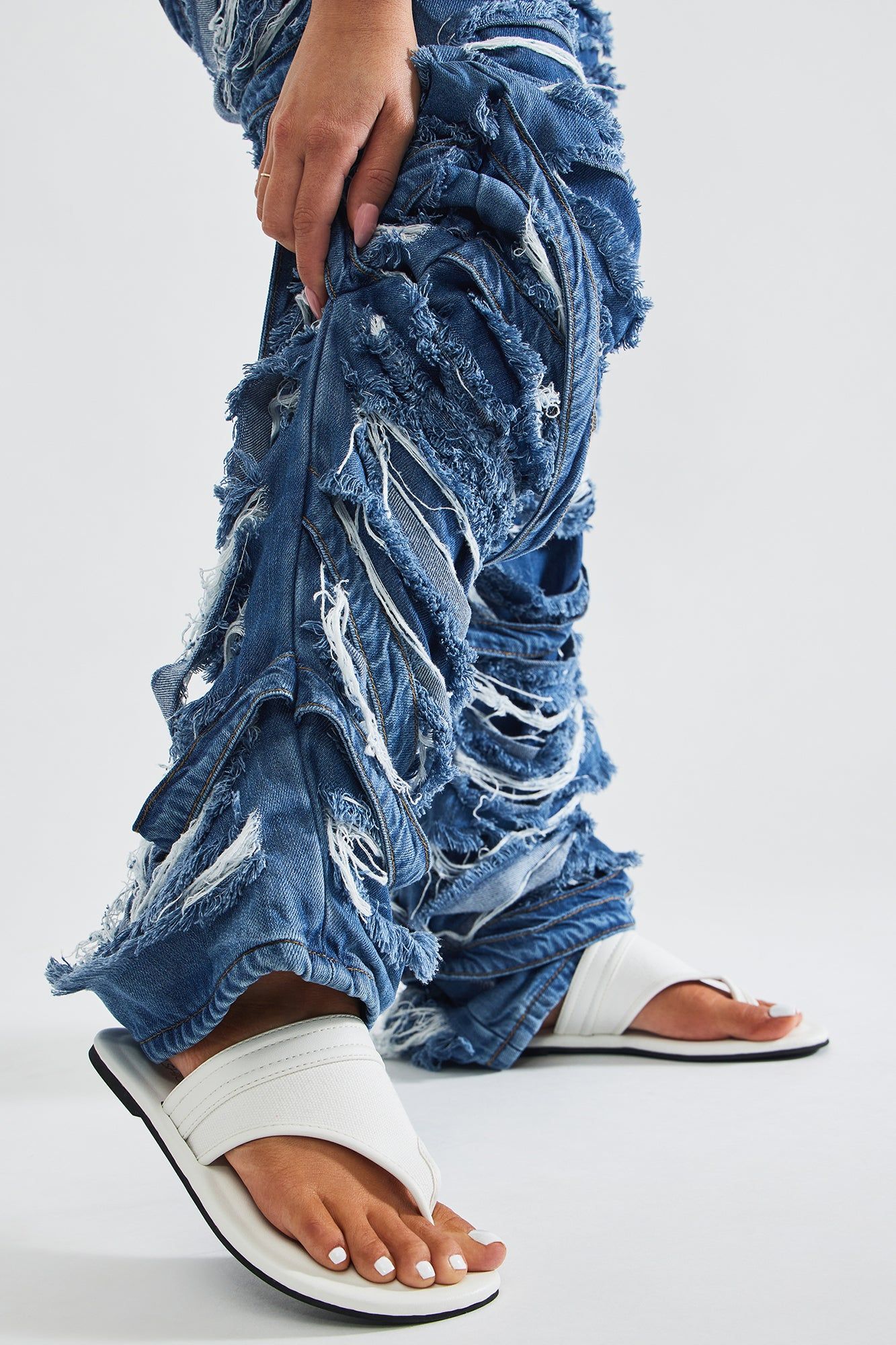 Chill Vacay Flip Flops - White sold by Fashion Nova product image thumbnail 2