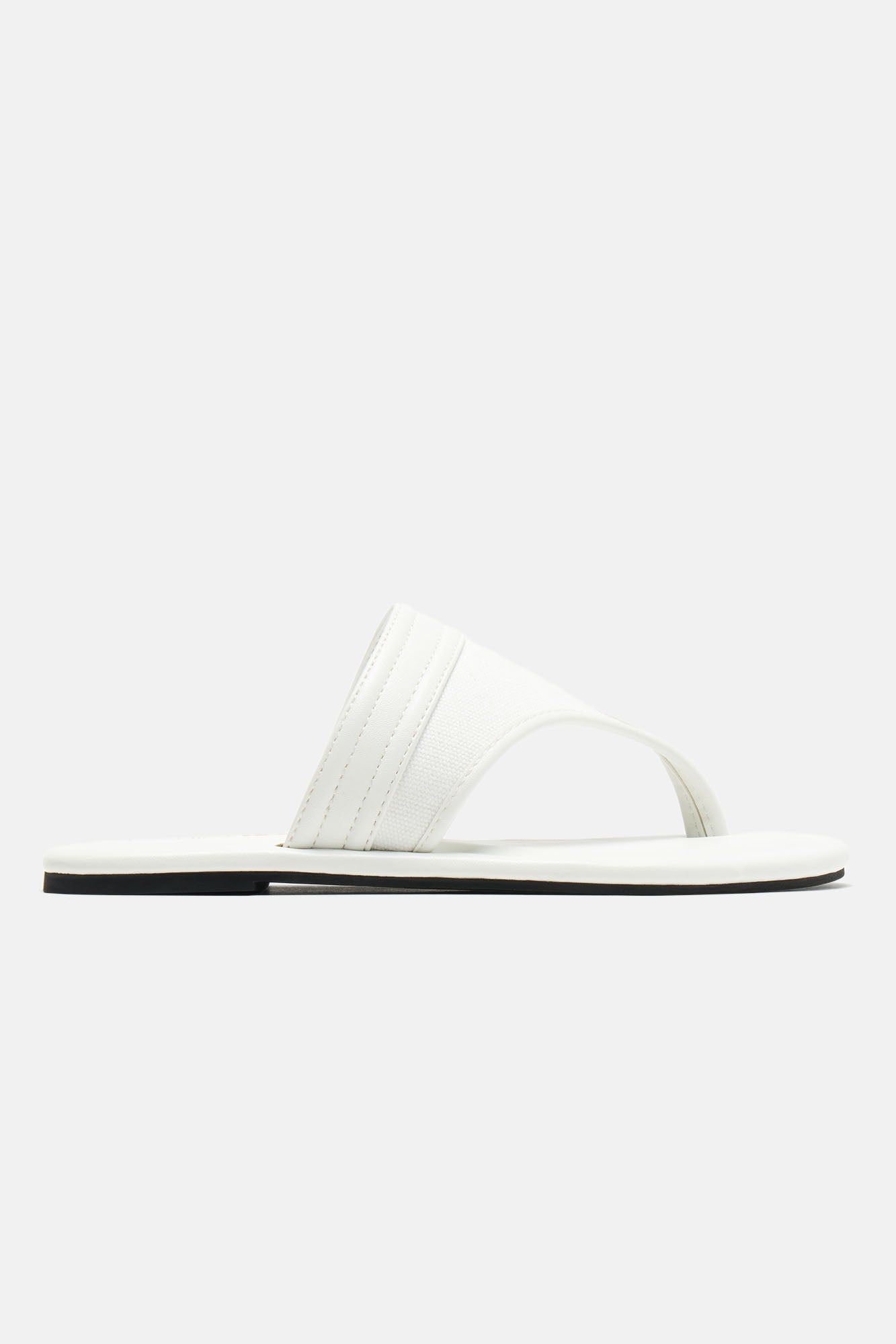 Chill Vacay Flip Flops - White sold by Fashion Nova product image thumbnail 5