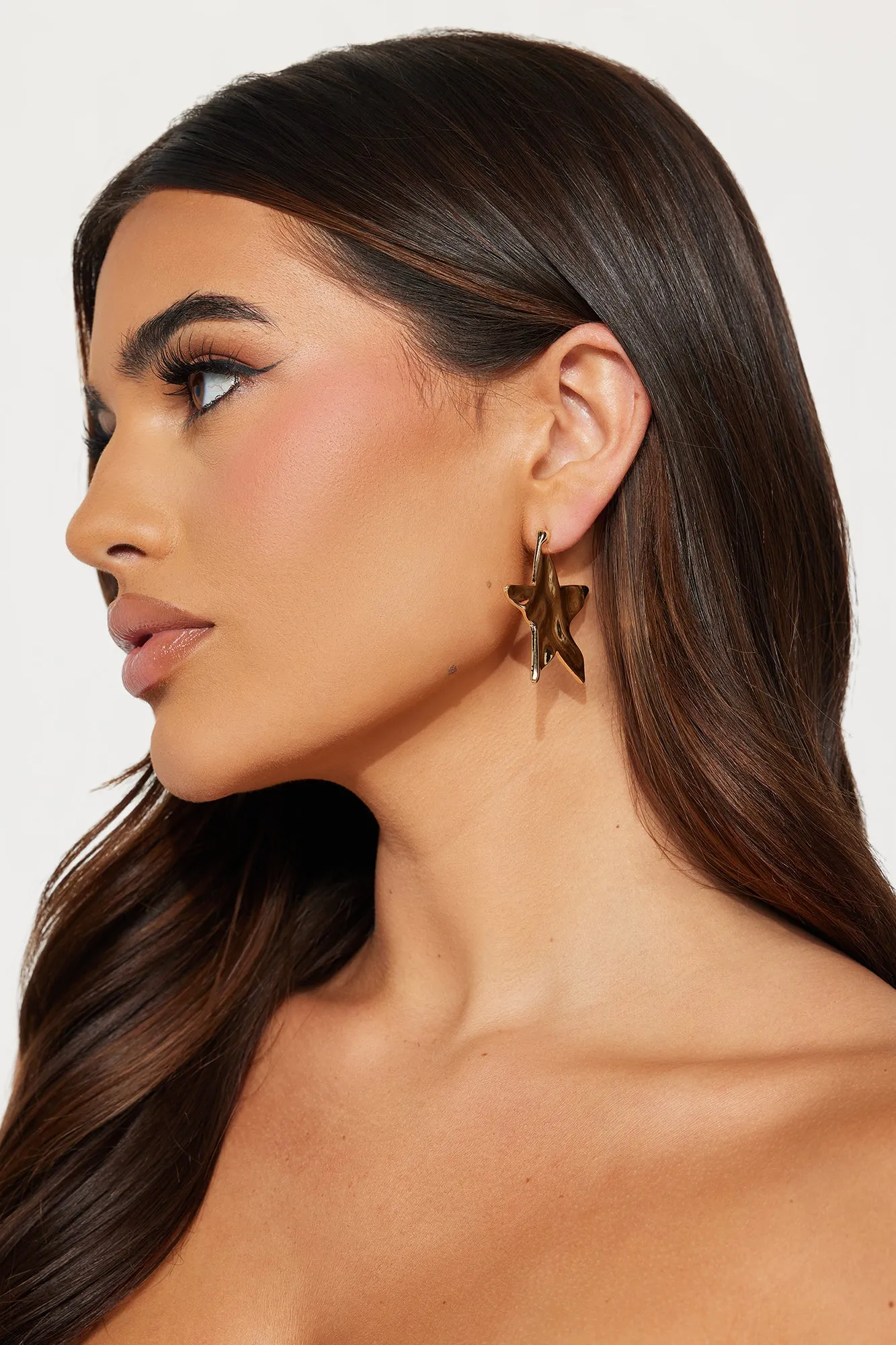 Star Of The Night Earrings - Gold sold by Fashion Nova product image thumbnail 3