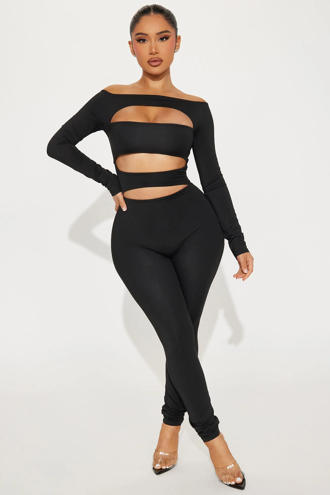Still Mine Jumpsuit - Black sold by Fashion Nova