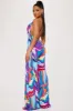 Move Your Body Jumpsuit  - Purple/combo sold by Fashion Nova