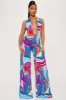 Move Your Body Jumpsuit  - Purple/combo sold by Fashion Nova
