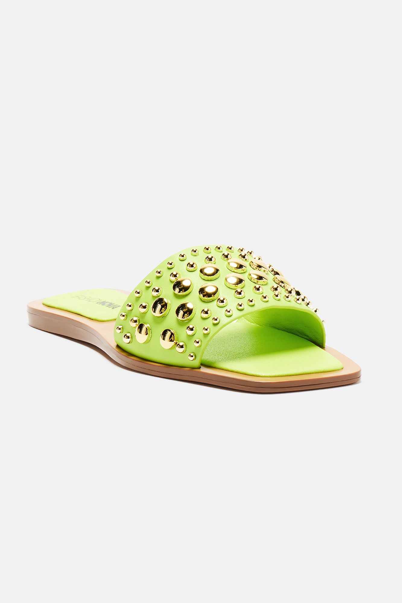 Easy On The Eyes Flat Sandals - Chartreuse sold by Fashion Nova product image thumbnail 2