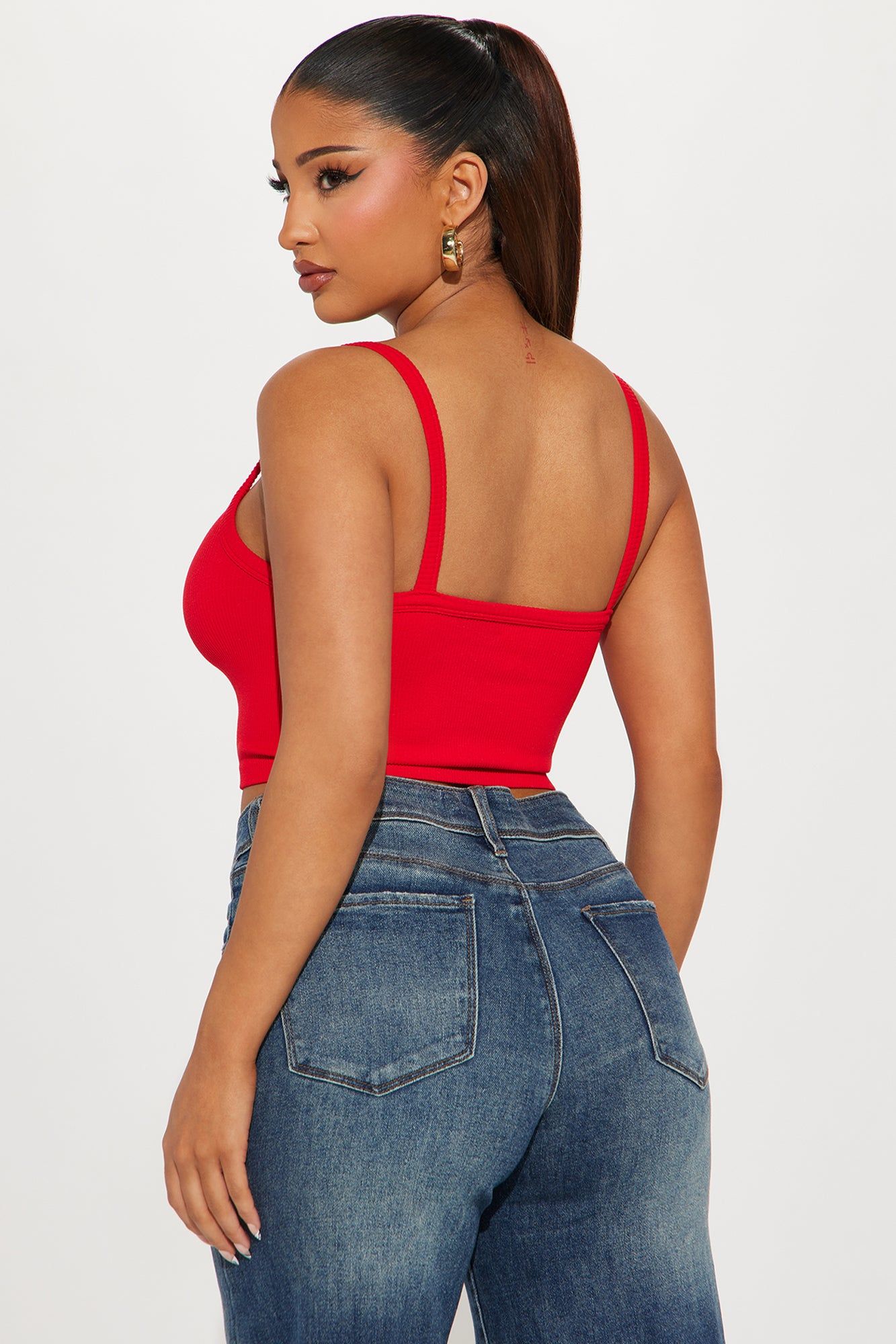 Everyday Cutie Ribbed Seamless Cami - Red sold by Fashion Nova product image thumbnail 3