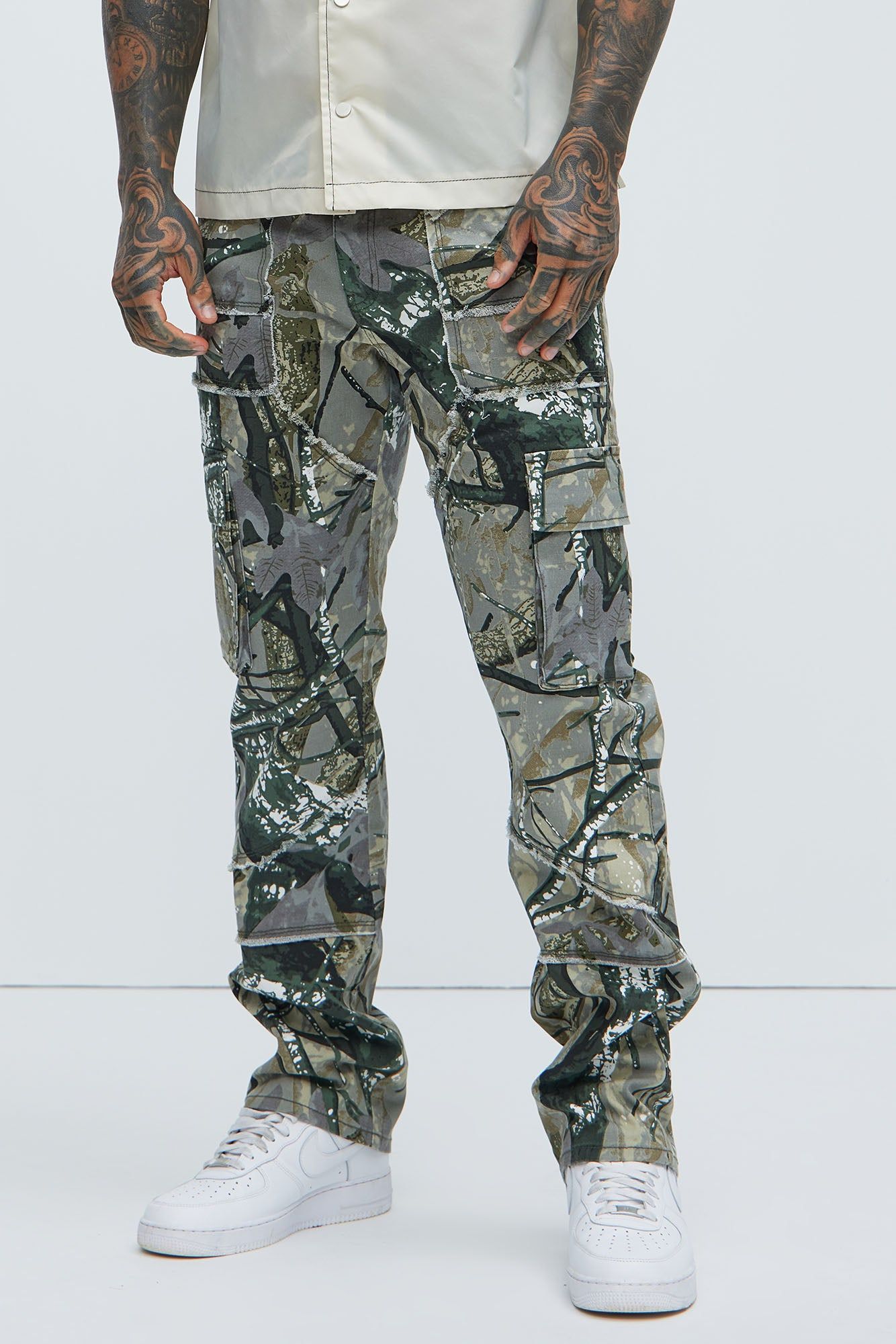 【HI FI FNK】Yie Camo Cargo Pants Camo-Military – Trapperstore