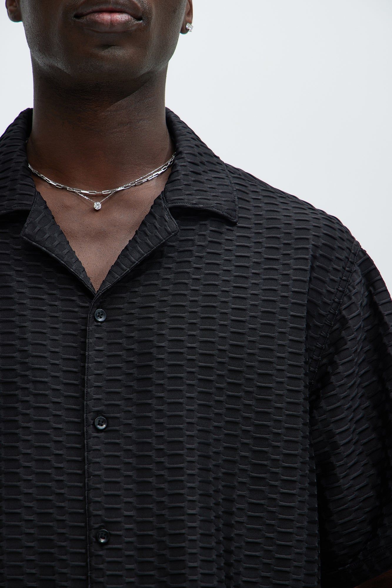 Bold Textured Shirt - Black sold by Fashion Nova product image thumbnail 3