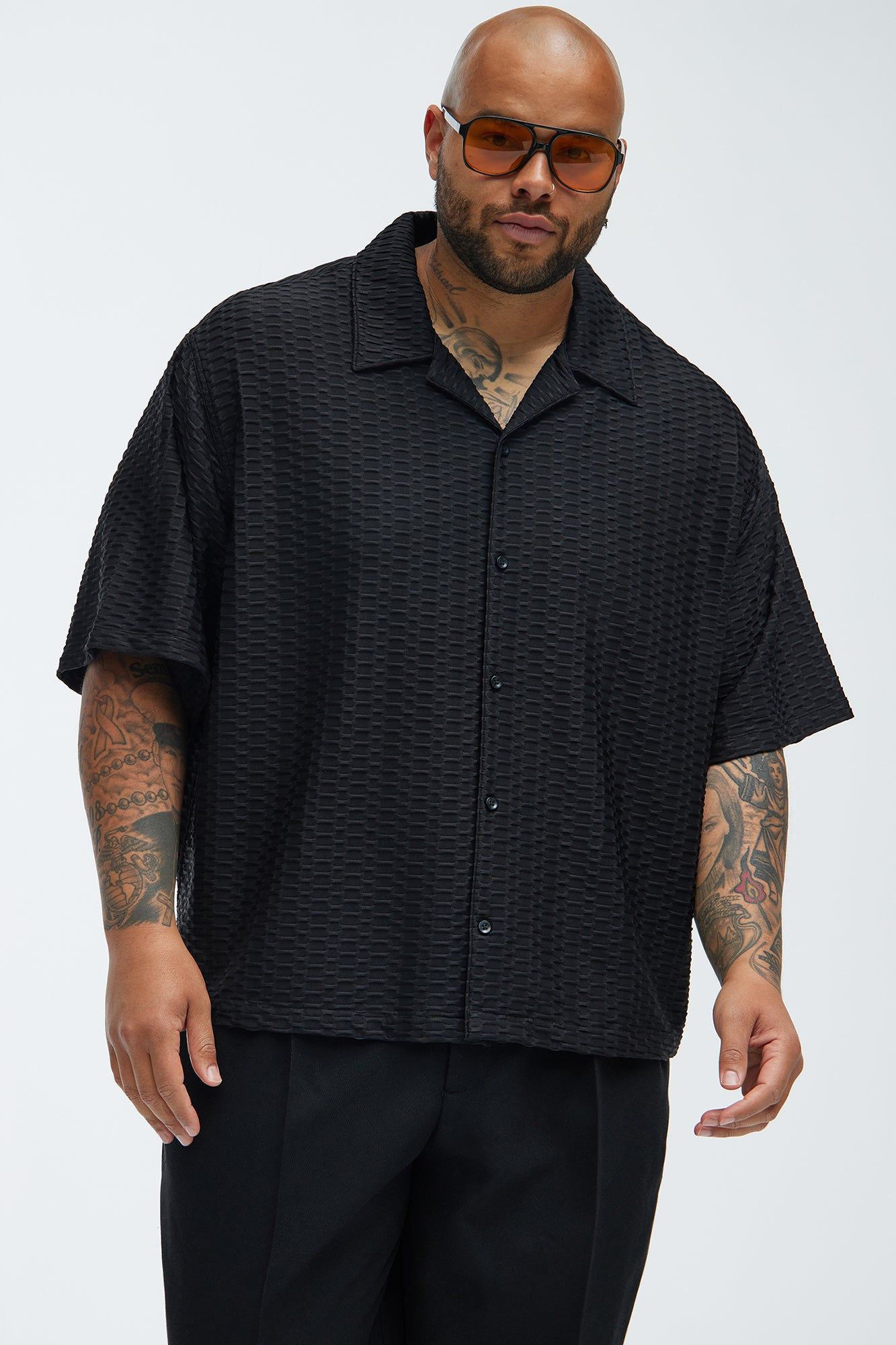 Bold Textured Shirt - Black sold by Fashion Nova product image thumbnail 5