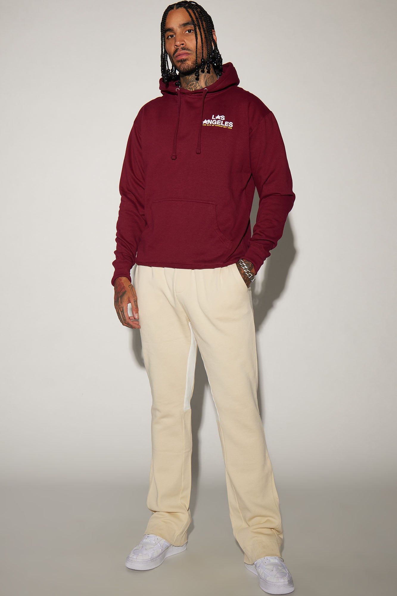 LA Stars Hoodie - Burgundy sold by Fashion Nova product image thumbnail 2