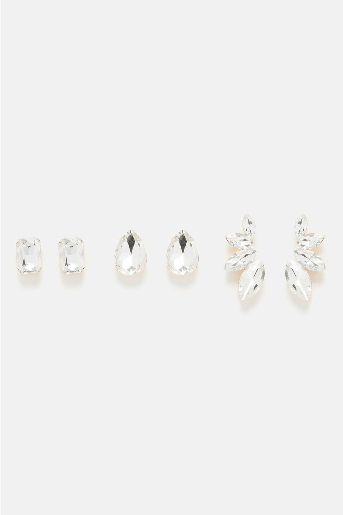 Glam Stud Earring Set - Gold sold by Fashion Nova product image thumbnail 3