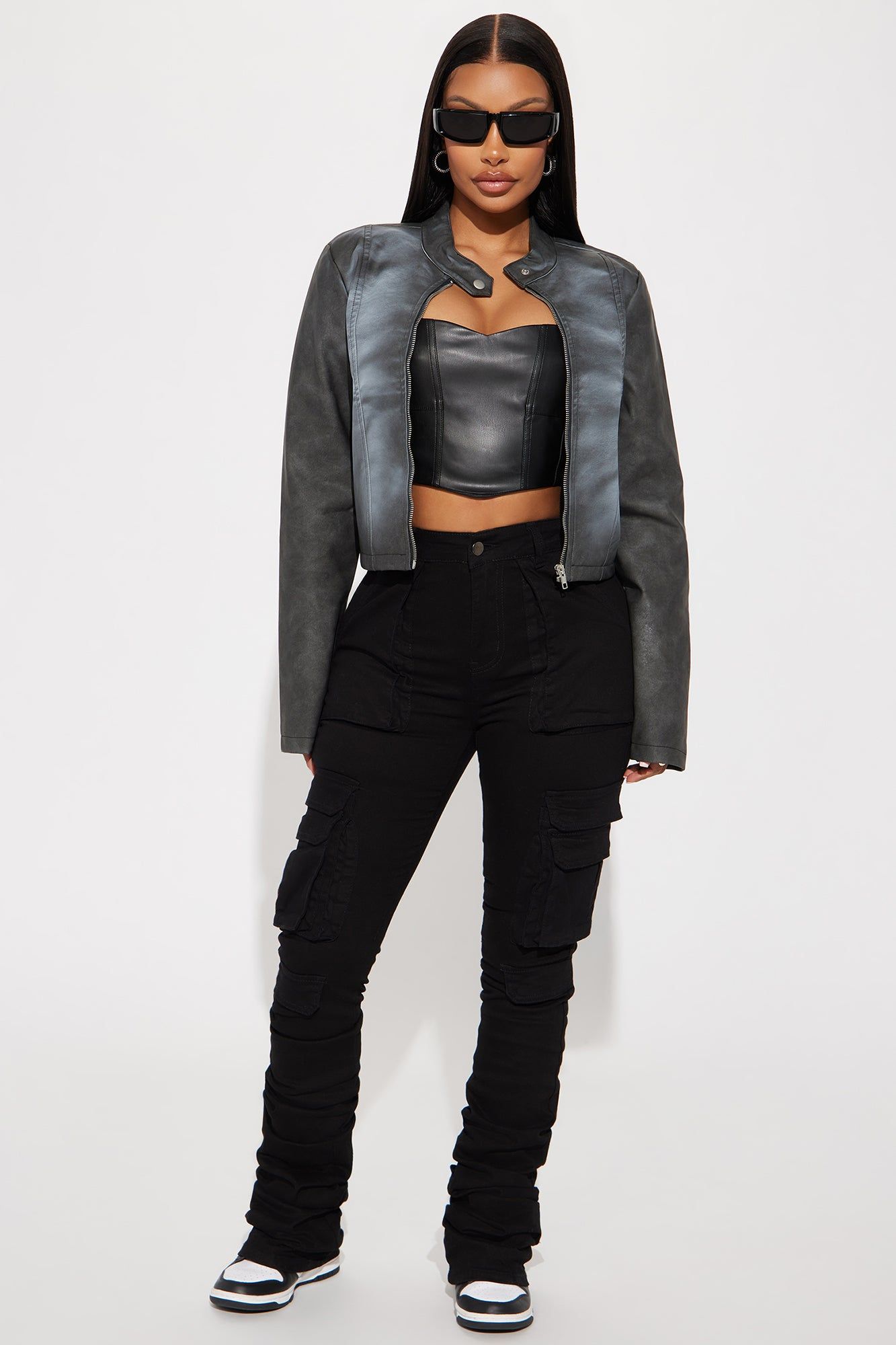 So Trendy Washed Jacket - Charcoal sold by Fashion Nova product image thumbnail 2