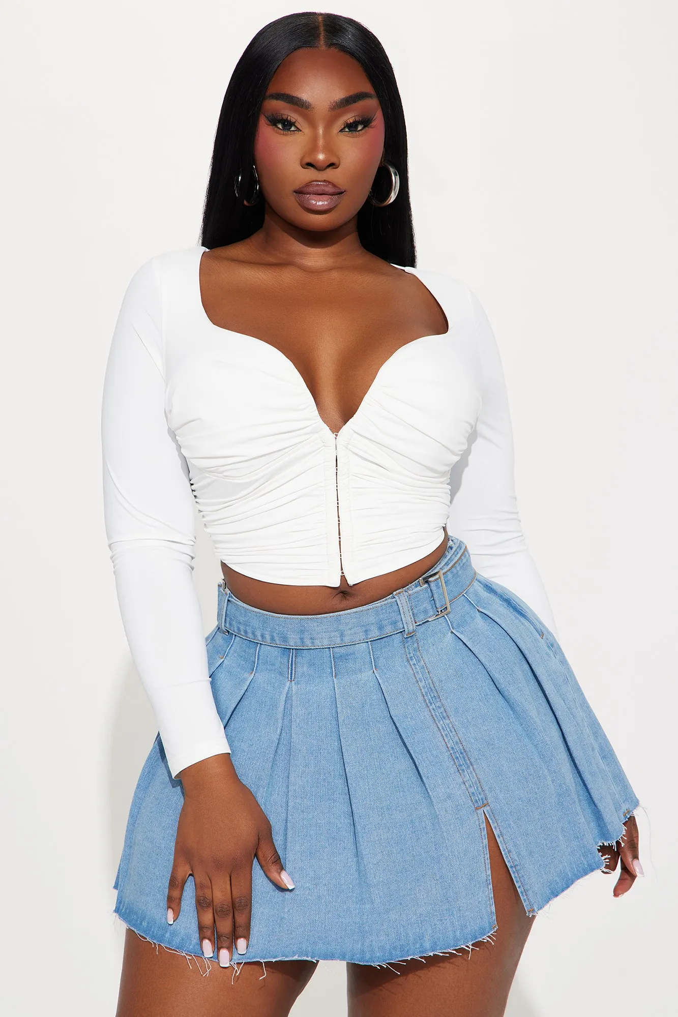 Gianna Corset Top - White sold by Fashion Nova product image thumbnail 4
