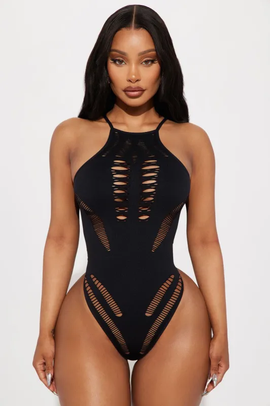 Malika Seamless Bodysuit - Black sold by Fashion Nova