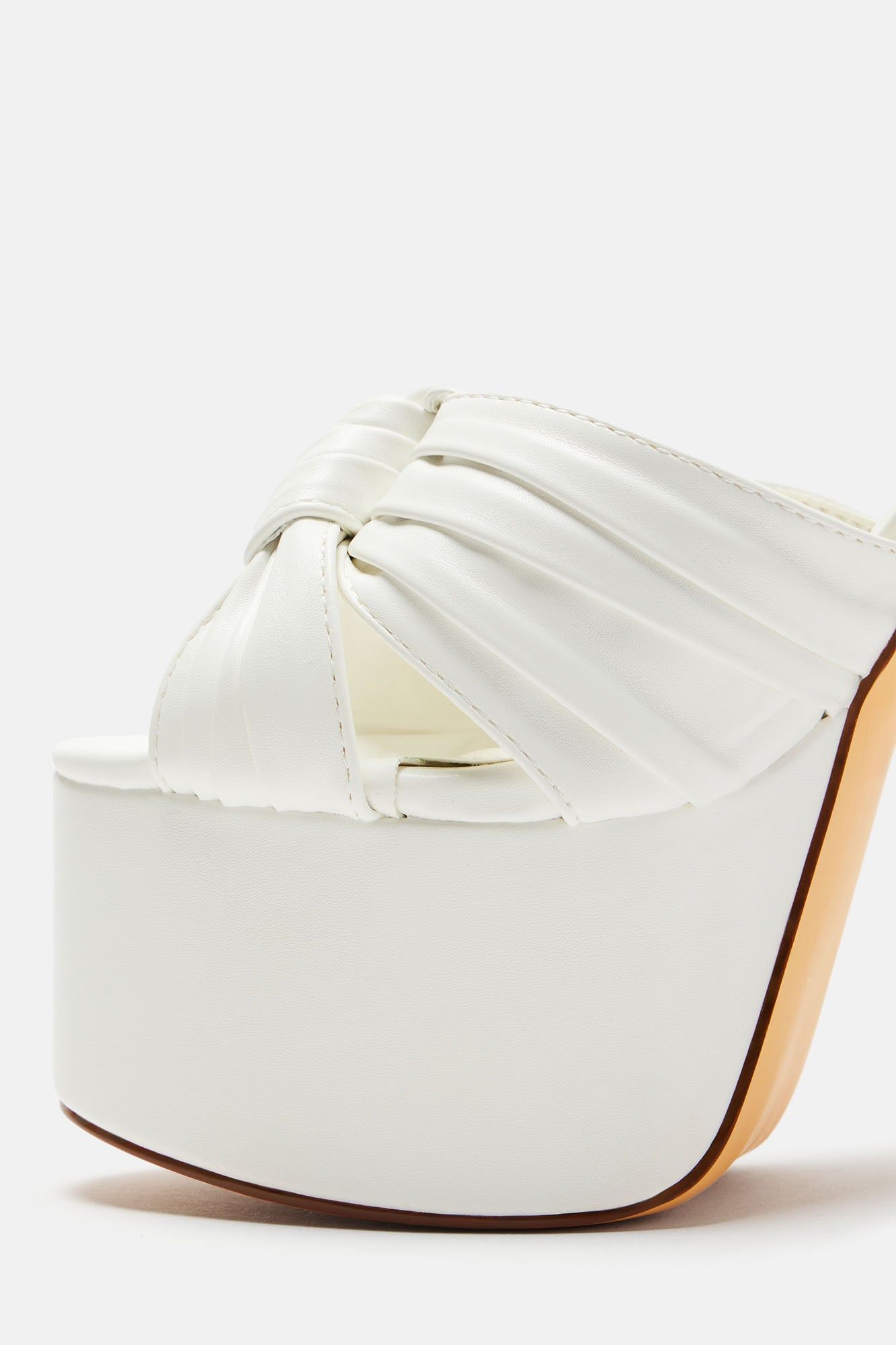 Finding My Way Heeled Sandals - White sold by Fashion Nova product image thumbnail 5