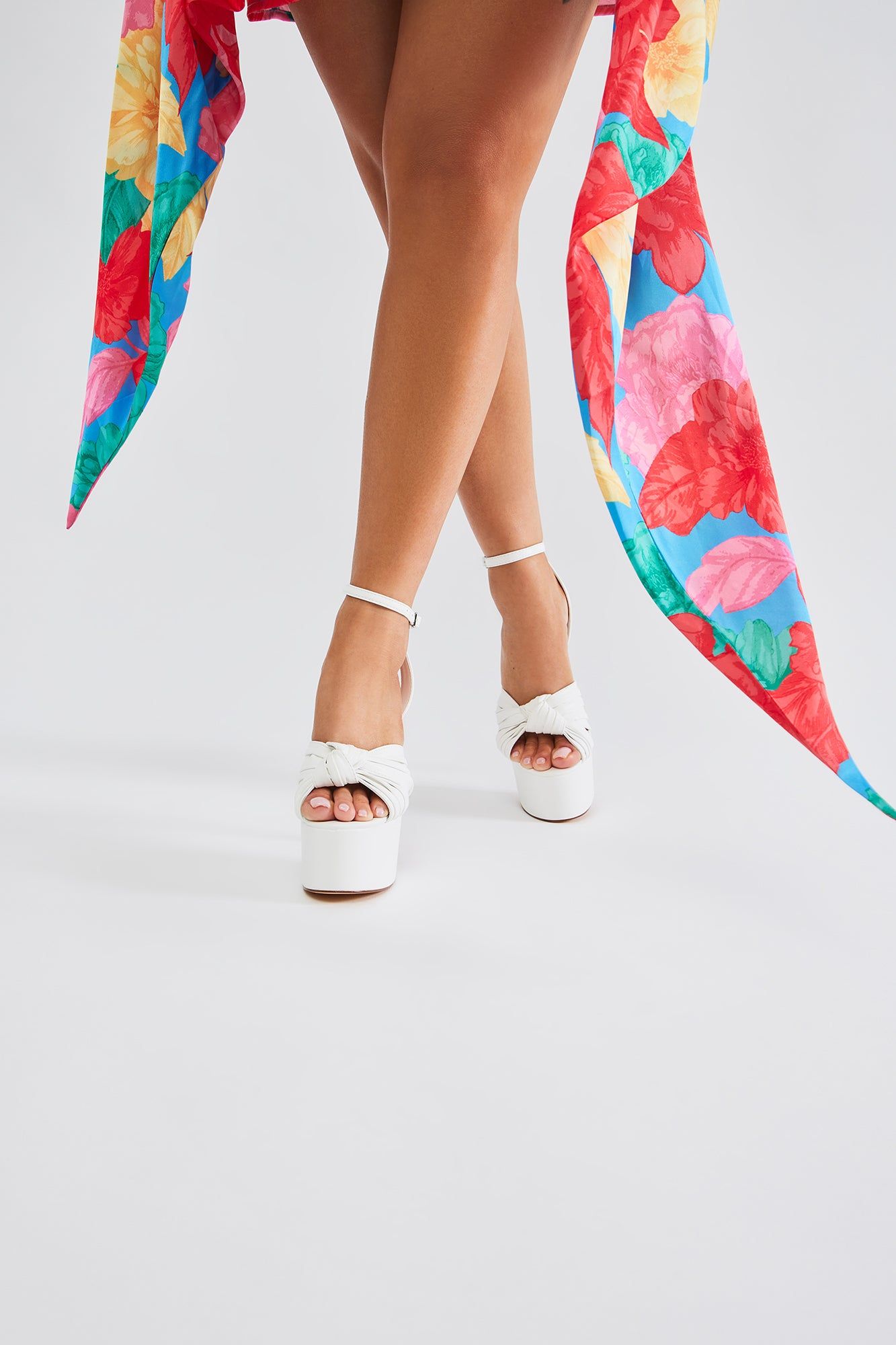 Finding My Way Heeled Sandals - White sold by Fashion Nova product image thumbnail 3