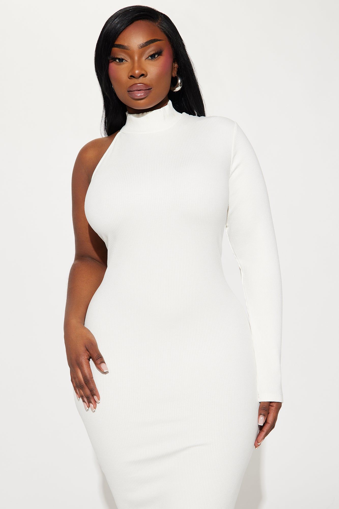 Ayana Snatched Maxi Dress - Off White sold by Fashion Nova product image thumbnail 5