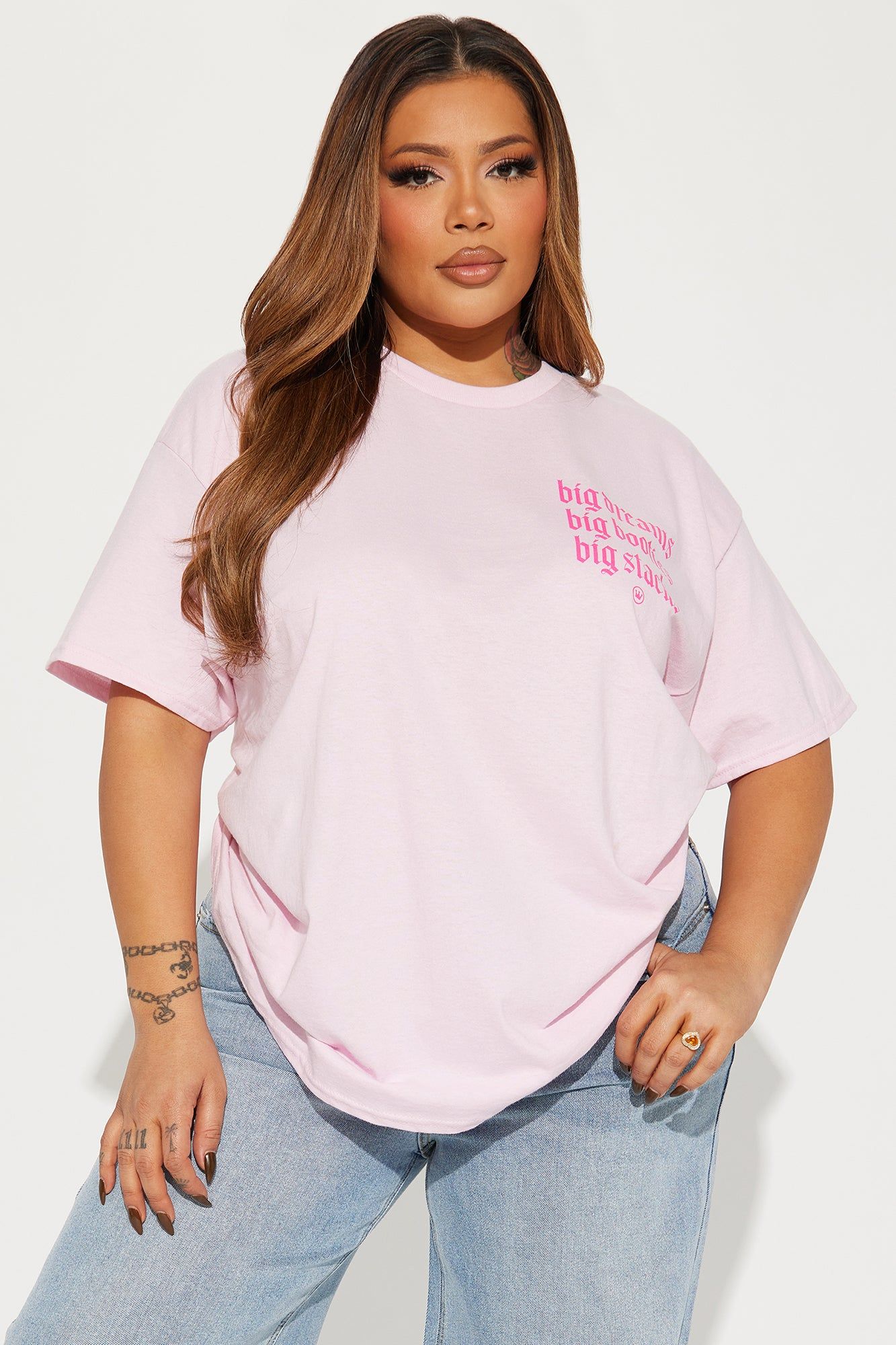 Living Big Graphic Tee - Pink sold by Fashion Nova product image thumbnail 5
