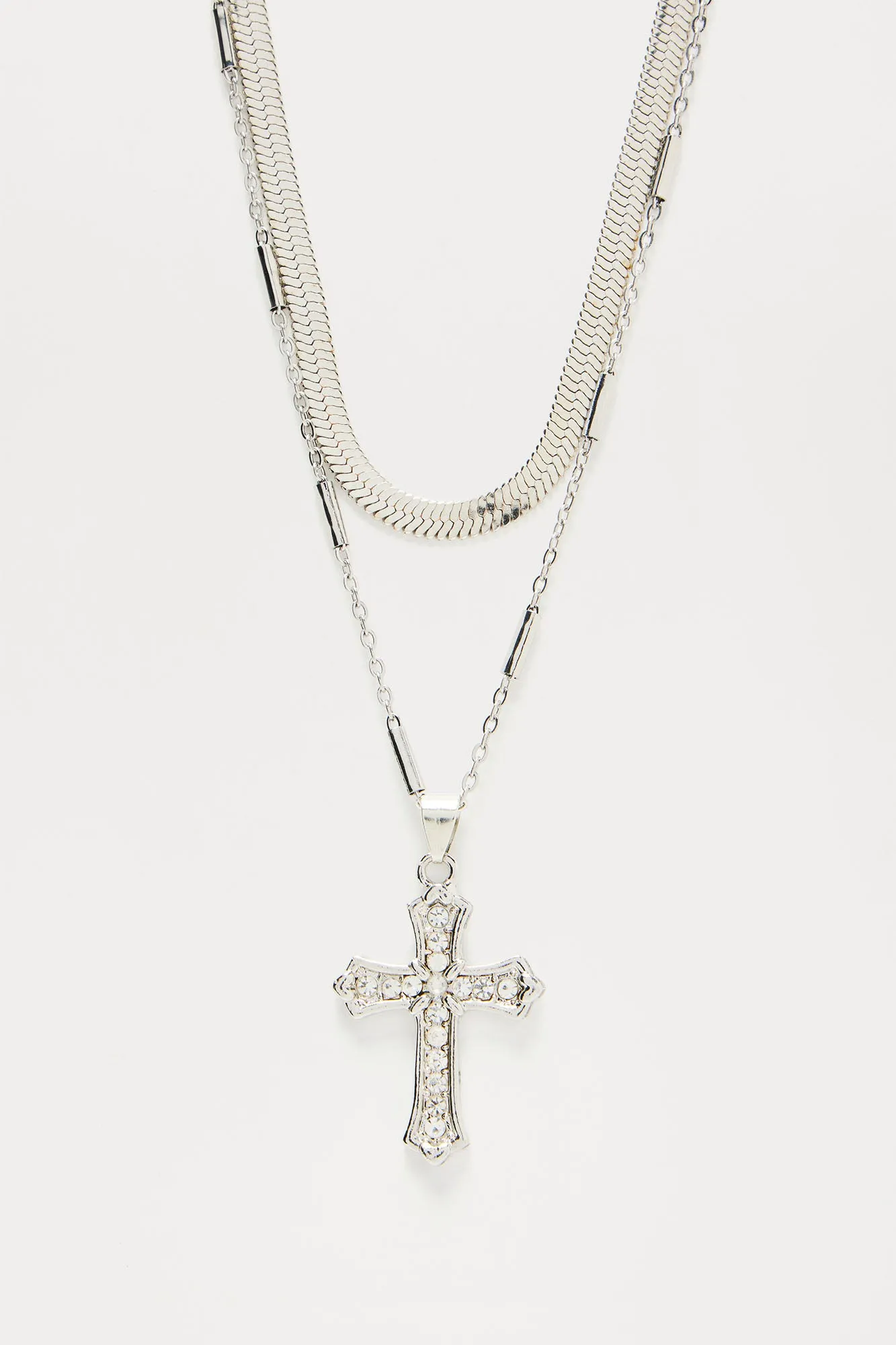 Good Intentions Necklace Set - Silver sold by Fashion Nova product image thumbnail 3