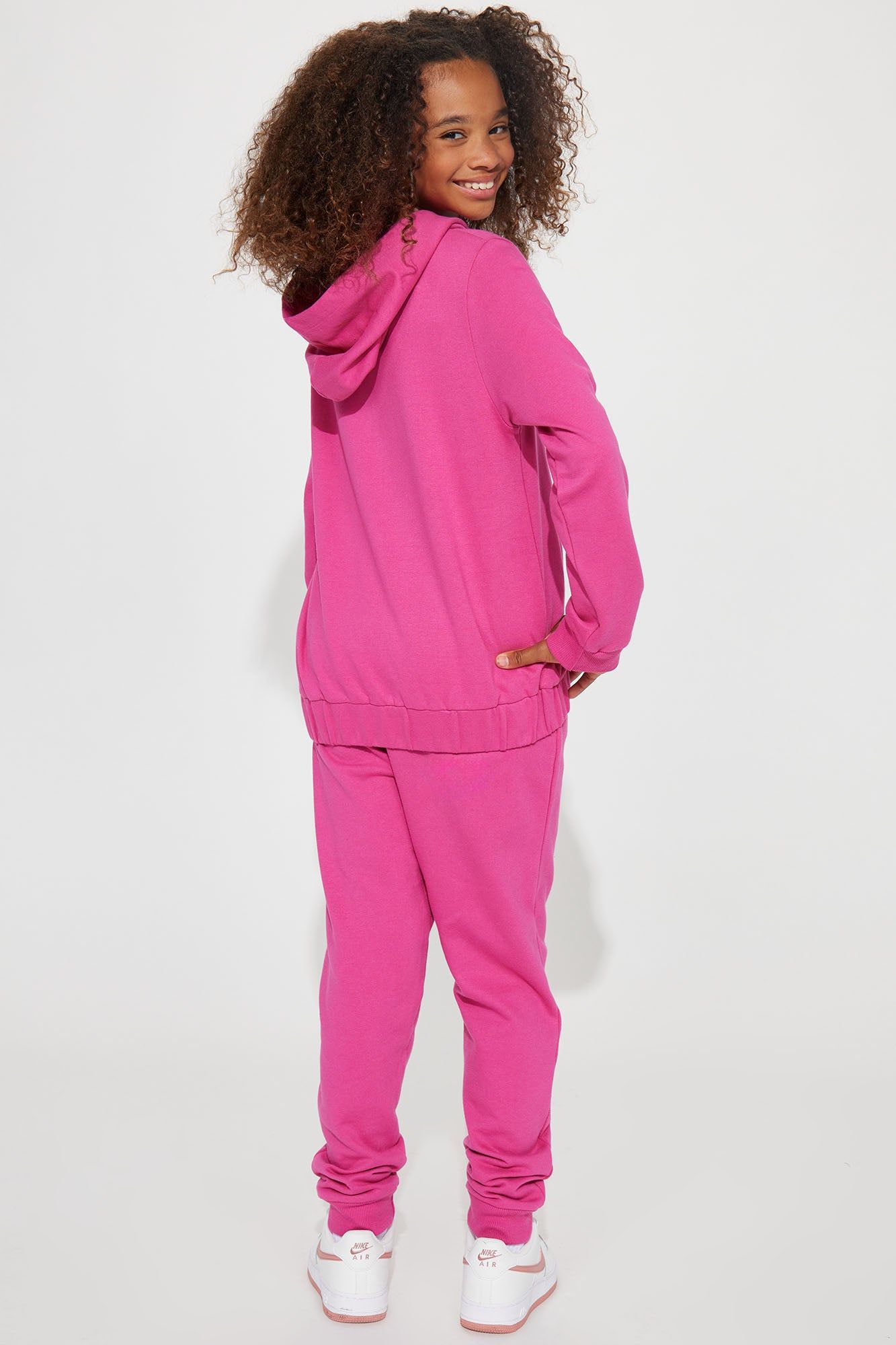 Mini Radiate Positivity Fleece Jogger Set - Magenta sold by Fashion Nova product image thumbnail 4