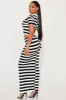Christine Striped Skirt Set - Black/White sold by Fashion Nova