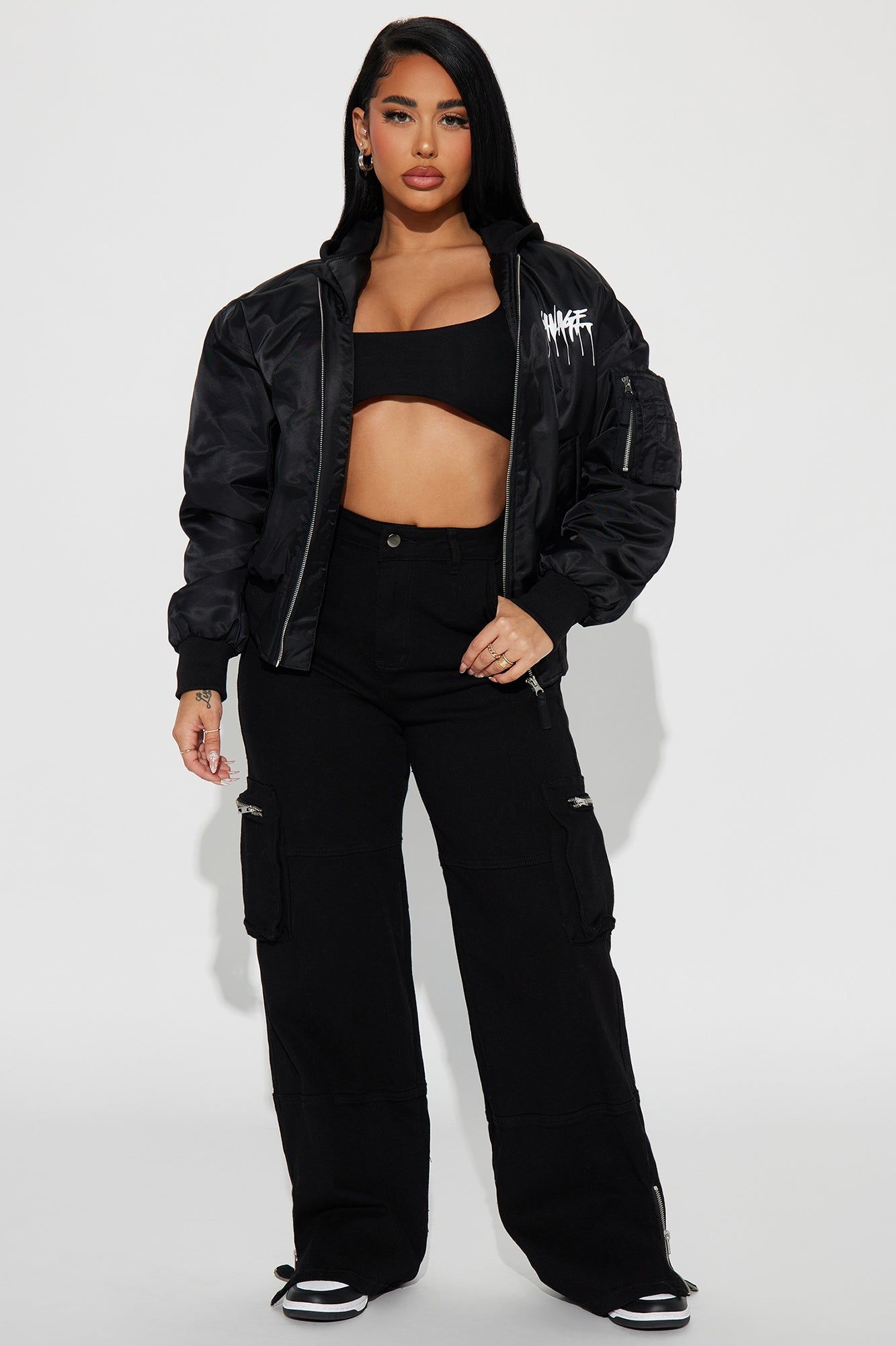Savage Looks Bomber Jacket - Black sold by Fashion Nova product image thumbnail 2