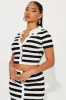 Christine Striped Skirt Set - Black/White sold by Fashion Nova