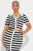 Christine Striped Skirt Set - Black/White sold by Fashion Nova