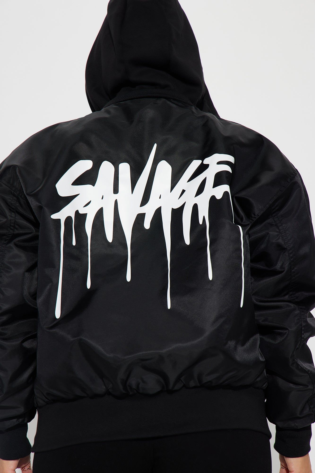 Savage Looks Bomber Jacket - Black sold by Fashion Nova product image thumbnail 4