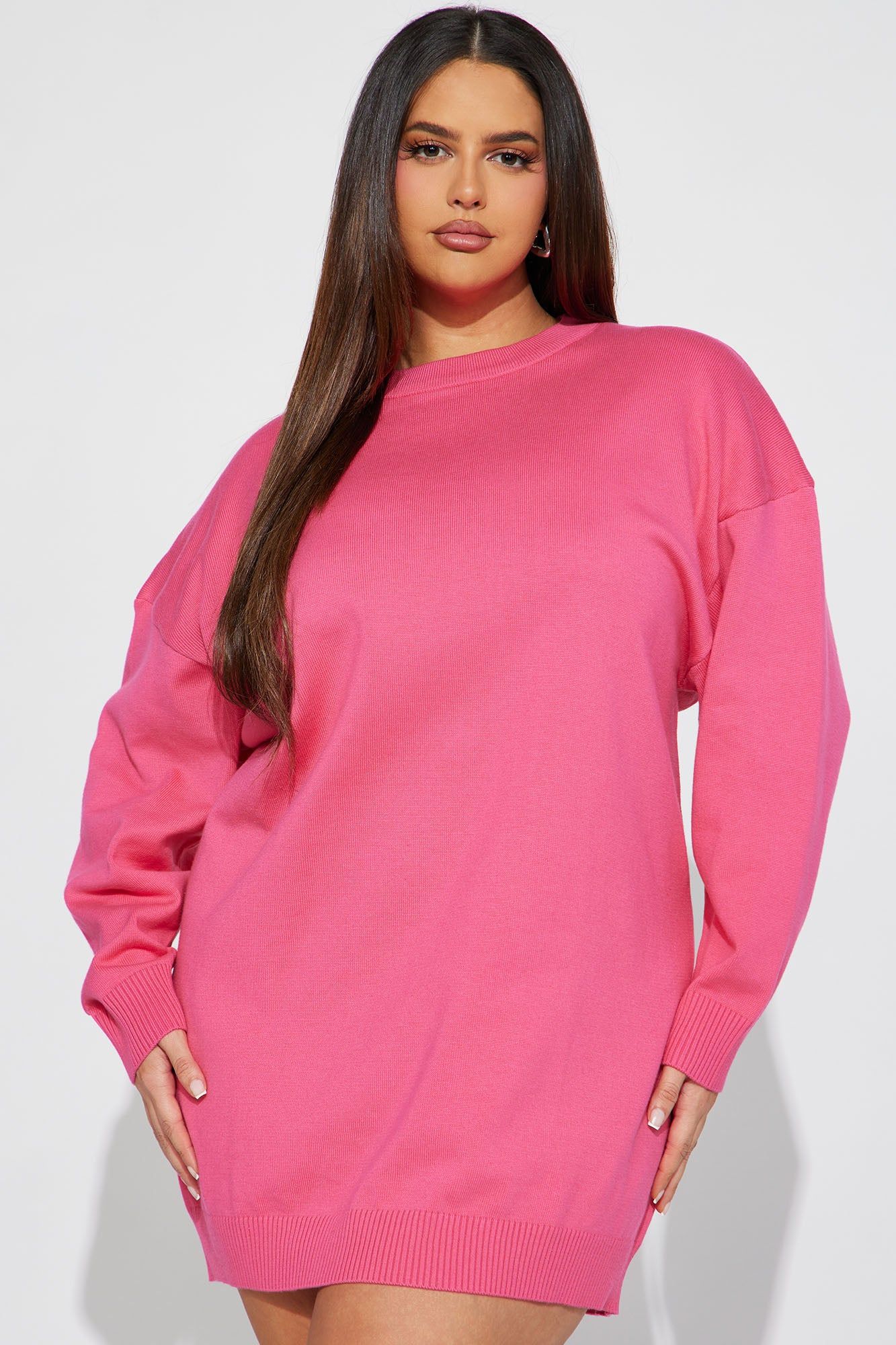 Natasha Sweater Mini Dress - Hot Pink sold by Fashion Nova product image thumbnail 4