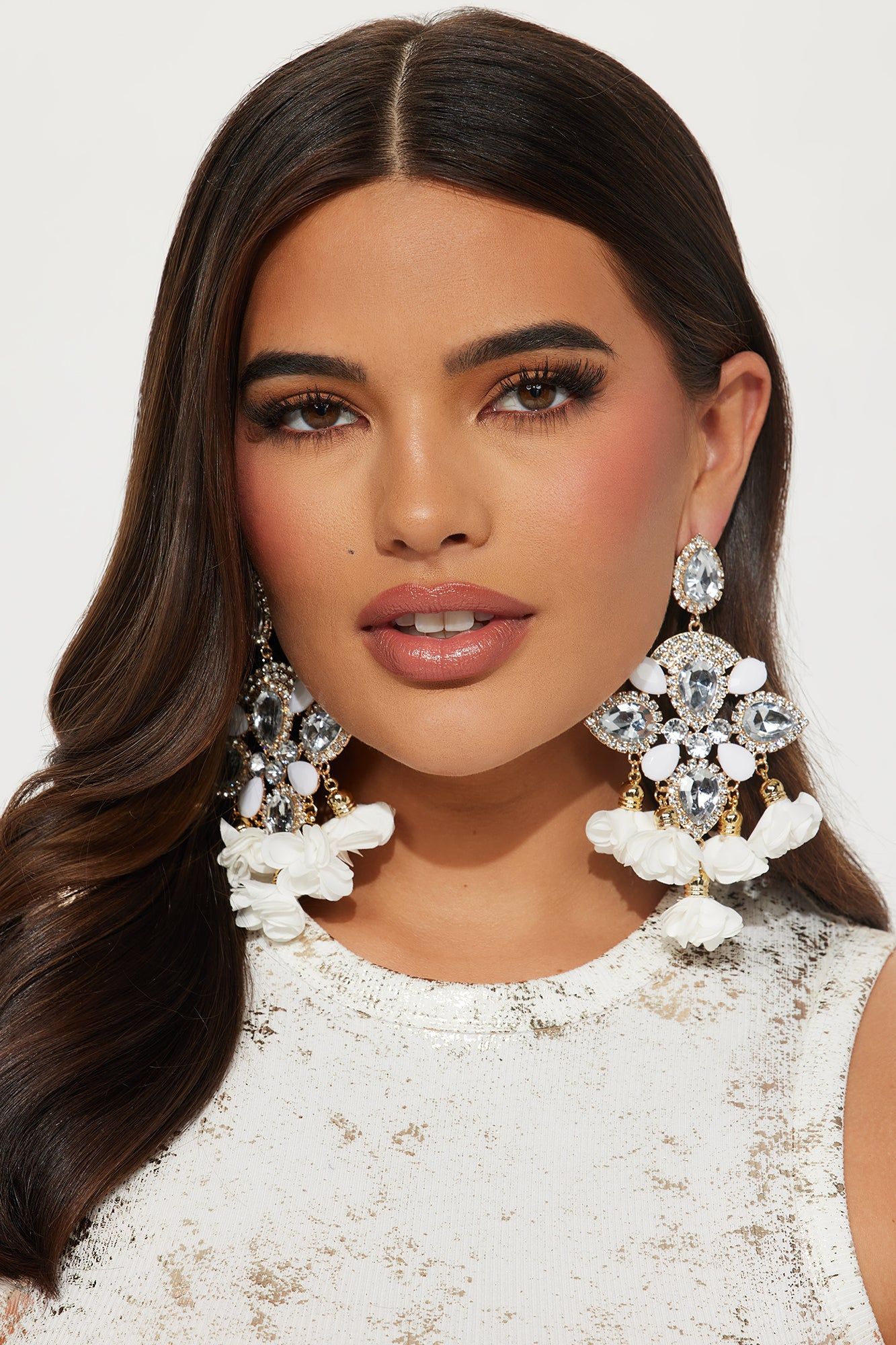Magic Beauty Earrings - White sold by Fashion Nova product image thumbnail 2