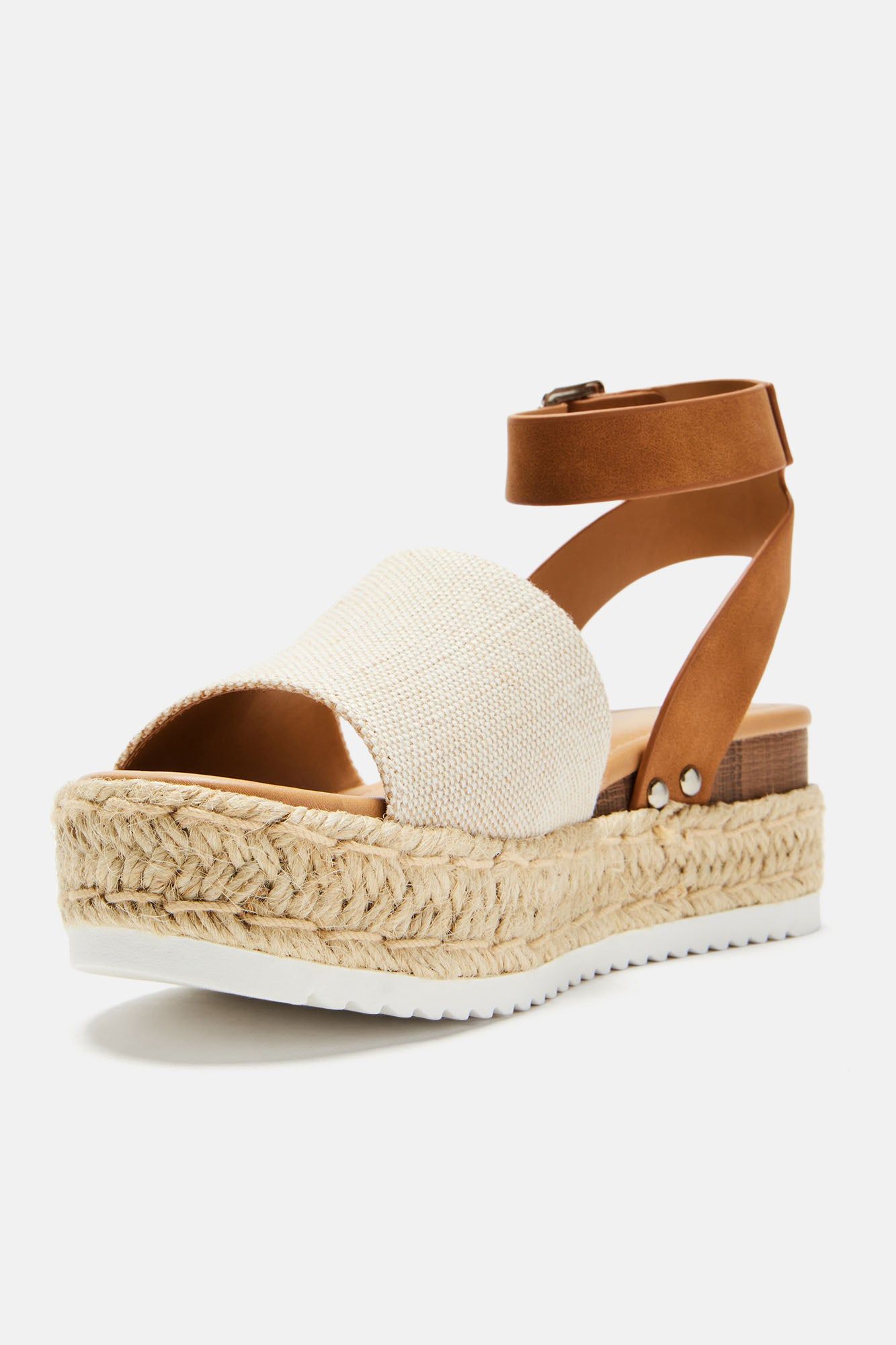 Kayley Flatform Sandals - Beige/Brown sold by Fashion Nova product image thumbnail 5