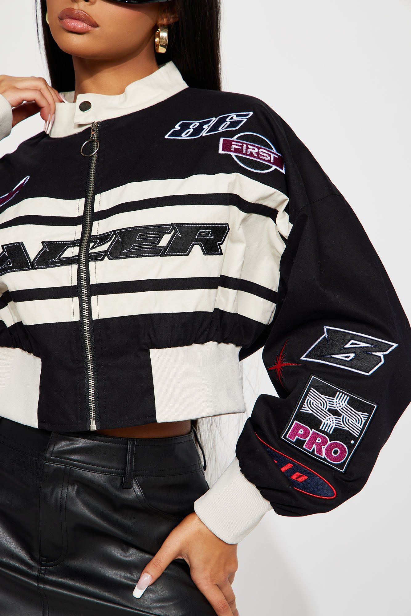 Turbo Drive Jacket - Black sold by Fashion Nova product image thumbnail 3