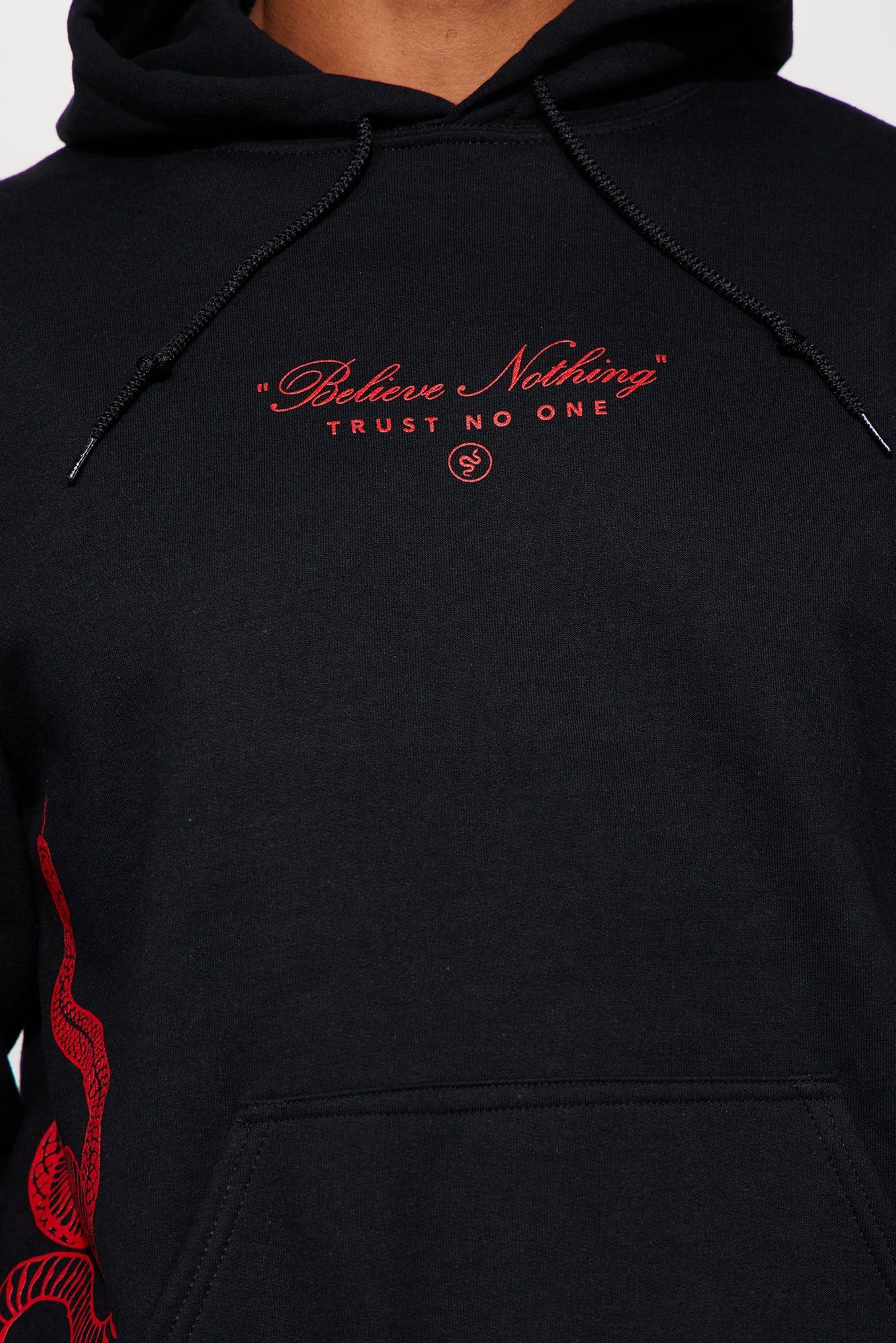 Trust No One But Yourself Hoodie - Black sold by Fashion Nova product image thumbnail 5