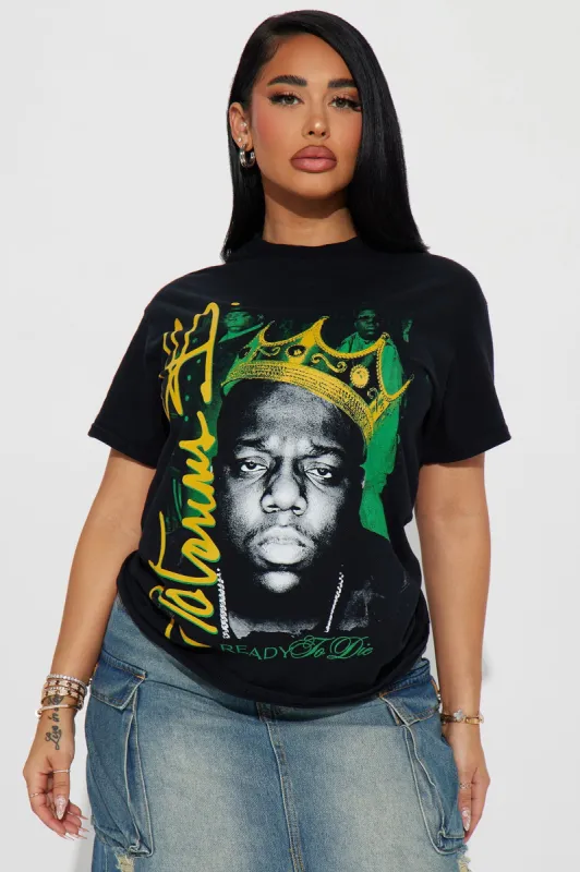 Crowned Notorious B.I.G Graphic Tee - Black Wash sold by Fashion Nova