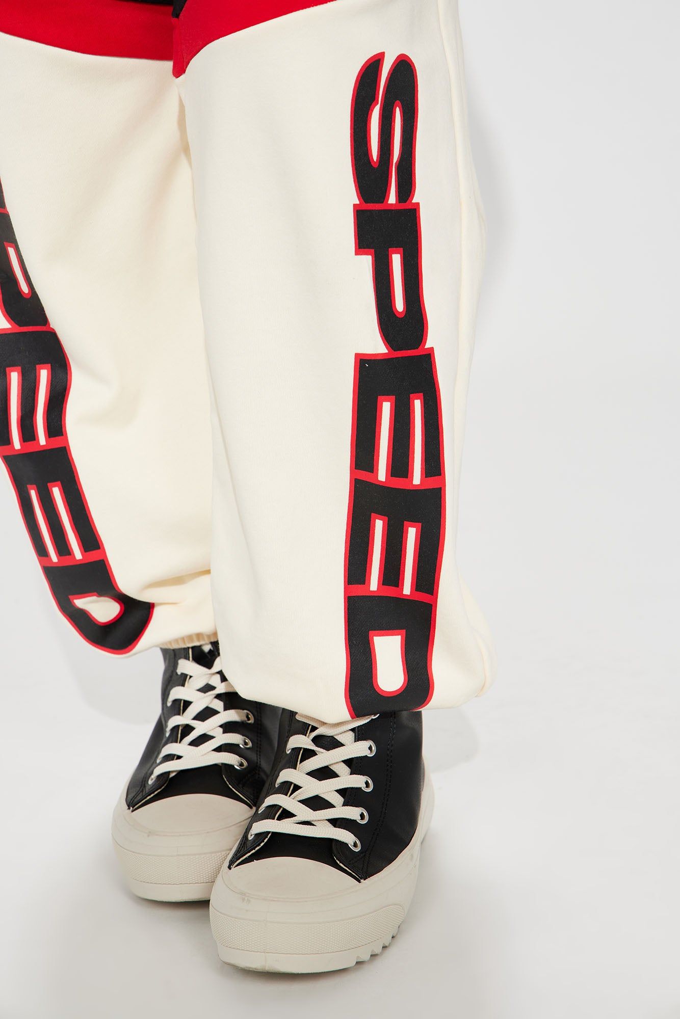 Love For Speed Jogger Set - Cream/combo sold by Fashion Nova product image thumbnail 7