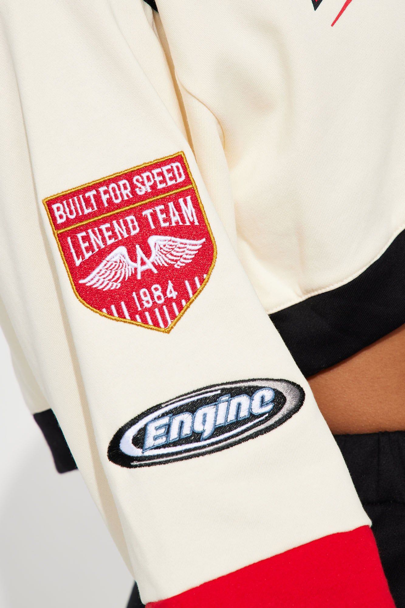 Love For Speed Jogger Set - Cream/combo sold by Fashion Nova product image thumbnail 4