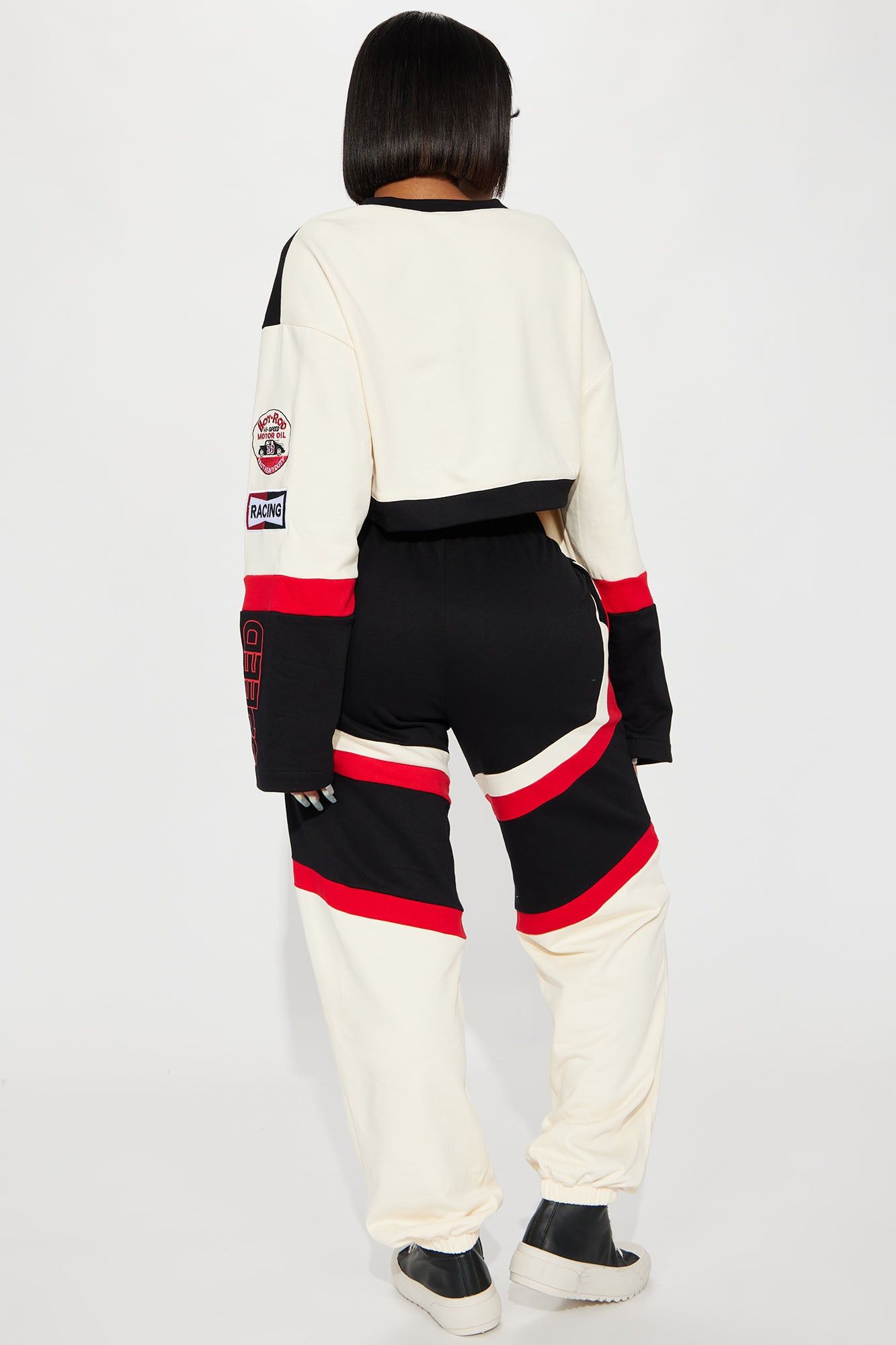 Love For Speed Jogger Set - Cream/combo sold by Fashion Nova product image thumbnail 8