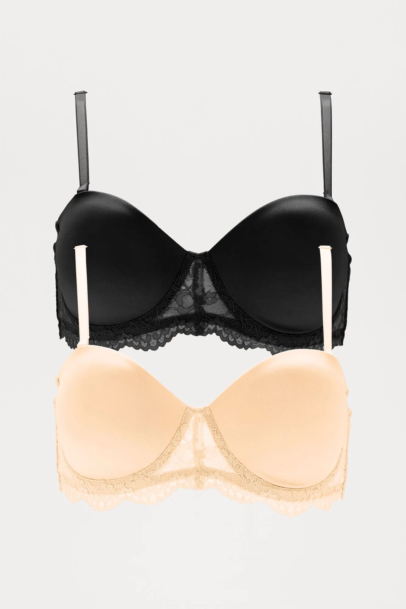 Feel A Way Strapless Multi Way 2 Pack Bras - Black/combo sold by Fashion Nova