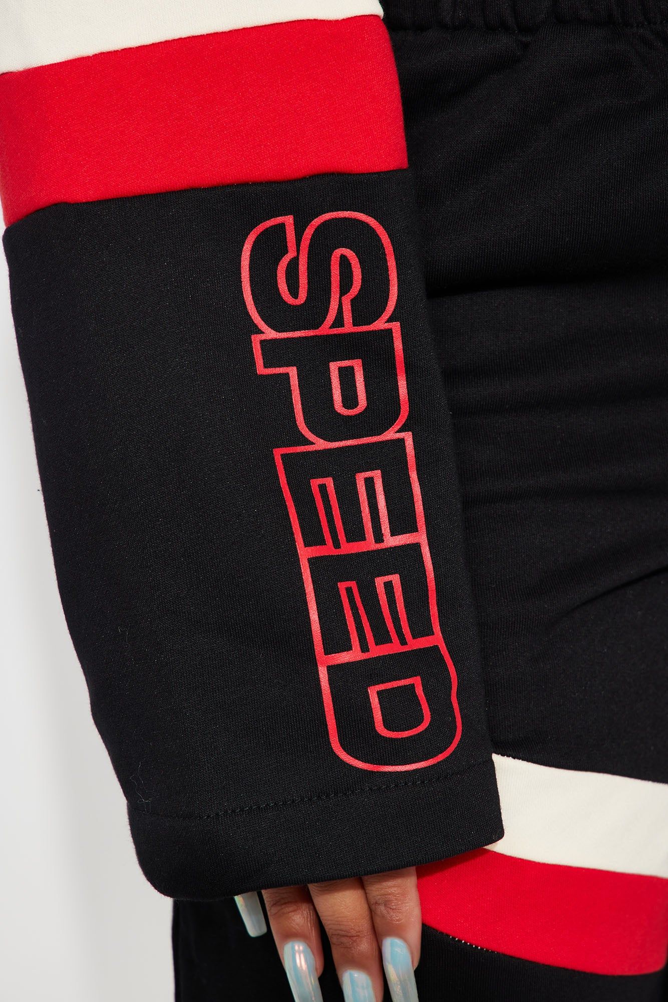 Love For Speed Jogger Set - Cream/combo sold by Fashion Nova product image thumbnail 6