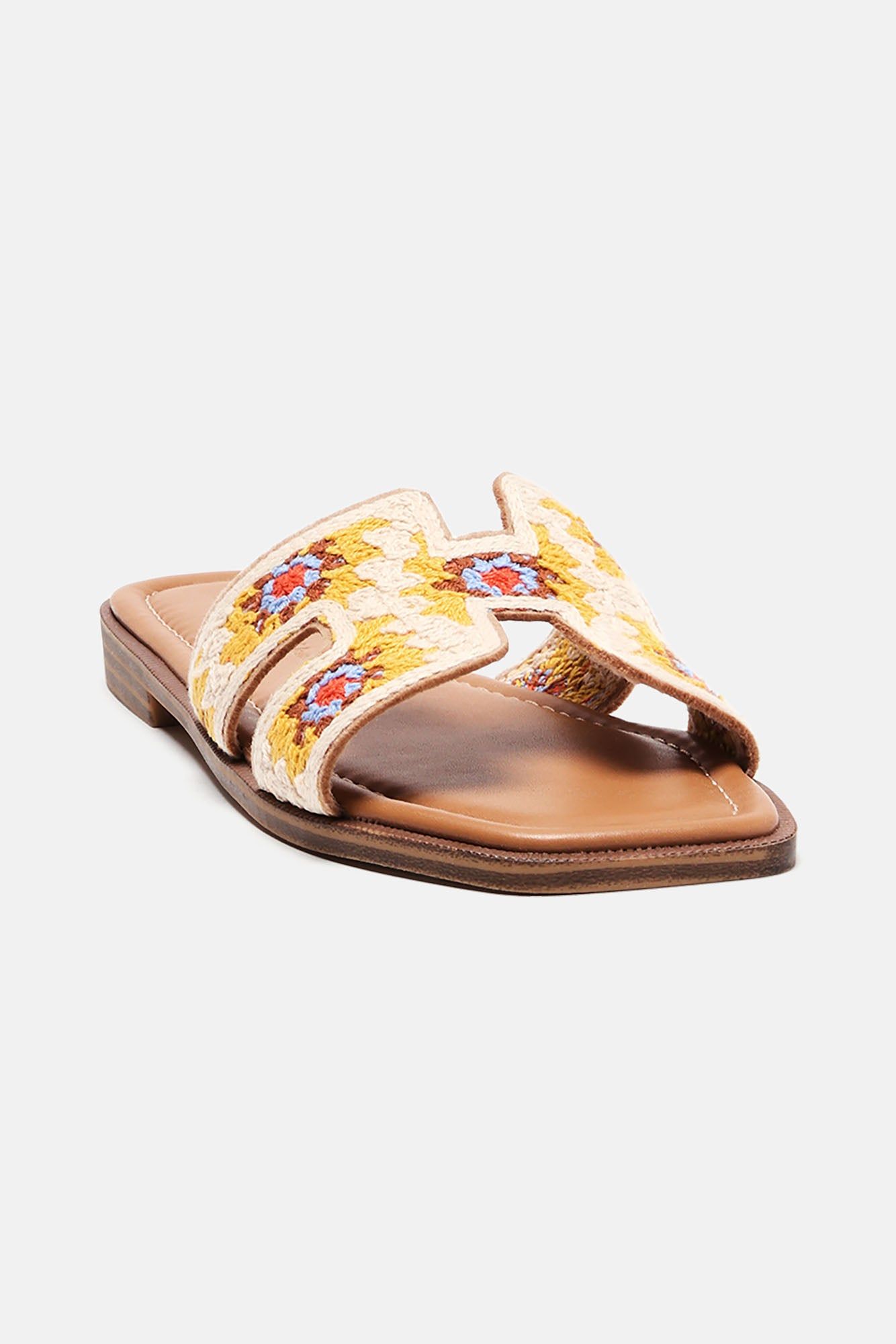 Vacation Is Calling Flat Sandals - Natural/Combo sold by Fashion Nova product image thumbnail 2